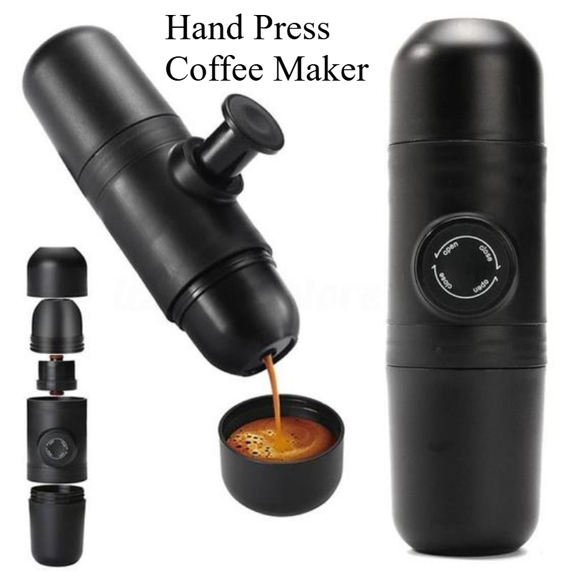 Pocket Coffee Maker - 140ml Reiskoffiezetapparaat voor buiten, mini handpers,