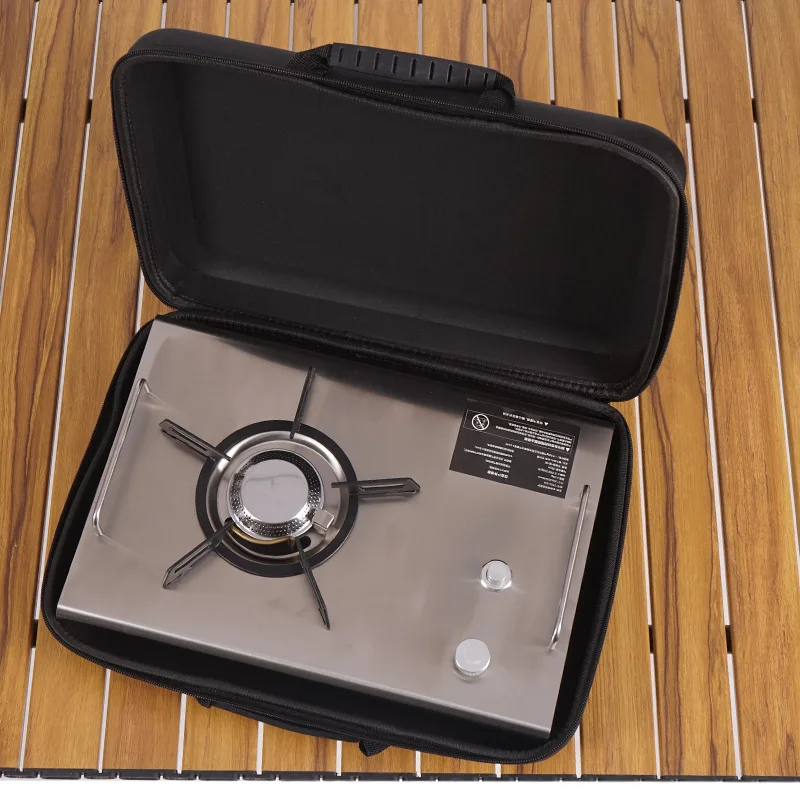 Camping Cooking Table With Windshield - Draagbare opvouwbare gasfornuis voor buiten, opvouwbaar