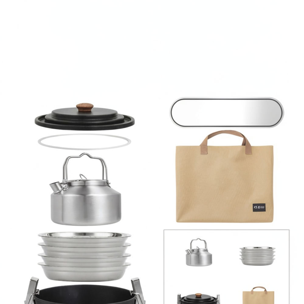 Camping Cooking Essentials Kit - Voor CLS Camping Kookset Draagbare Buitenpan