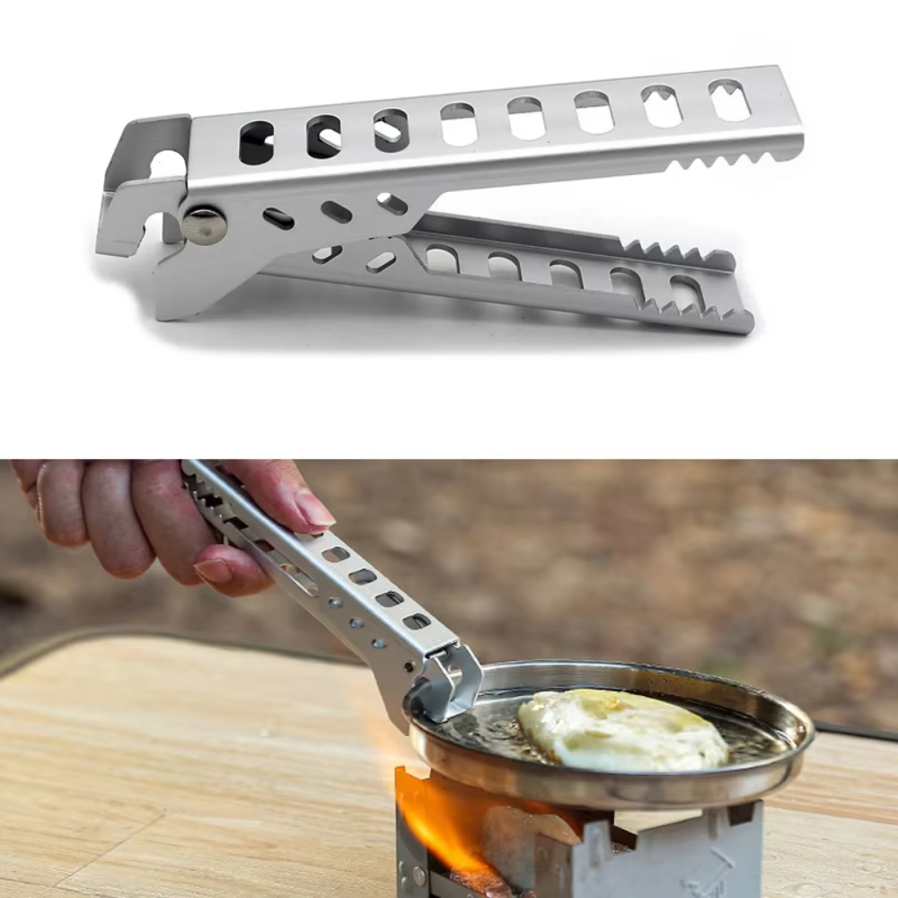 Camping Cooking Wok - Outdoor Aluminium Anti-hete Legering Clip Kom