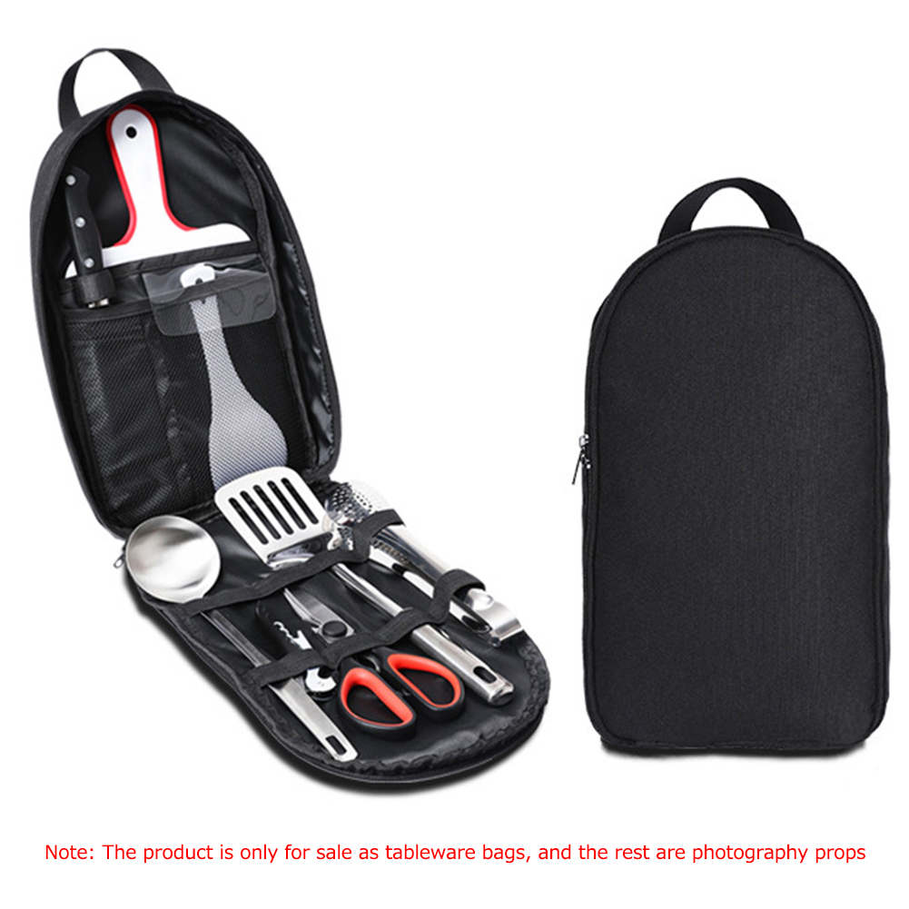 Camping Cooking Equipment Bag - Picknick-BBQ-bestekzak met grote capaciteit Oxford-stof Organisator