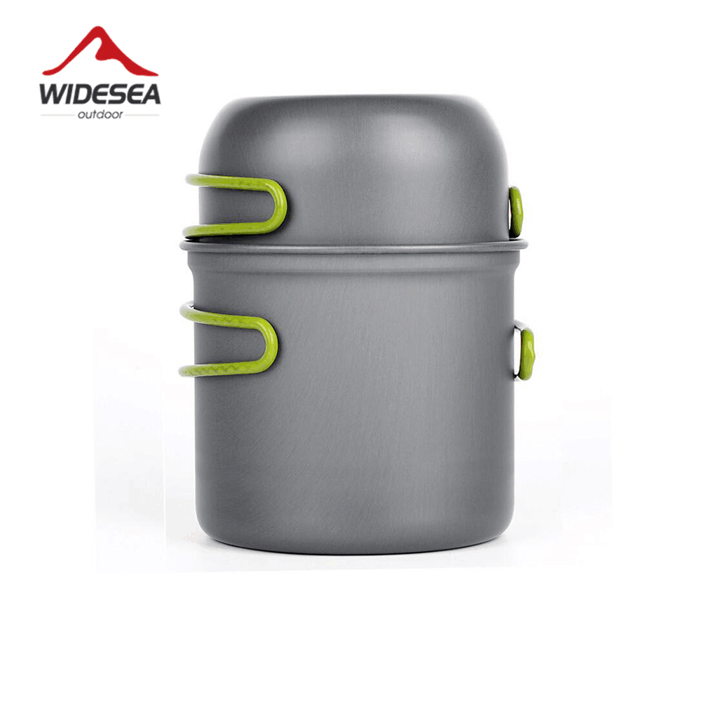 Camping Cooking Ware - Widesea Ultralight Camping Kookgerei Buitenservies Pannenset