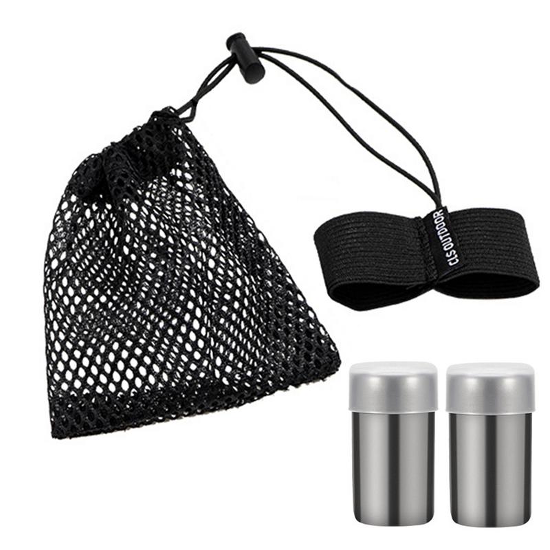 Camping Cooking Equipment Bag - Campingkruidenfles 2X kleine peperstrooier met deksel