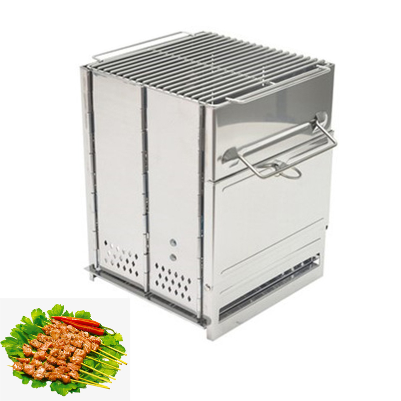 Camping Cooking Stove - Houtkachel Buitenkampeeruitrusting Demontabel Draagbare Picknickkachels Grensoverschrijdende