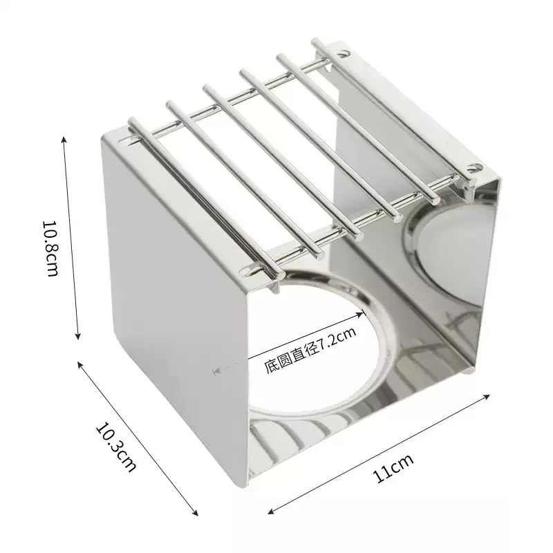 Camping Cooking Stove - Roestvrijstalen vierkante koffiebranderstandaard, stabiele potsteun voor