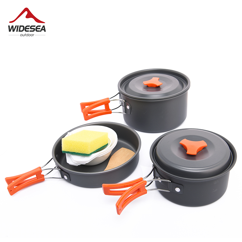 Camping Cooking Full Set - Widea Camping Outdoor Kookgerei Servies Serviesgoed