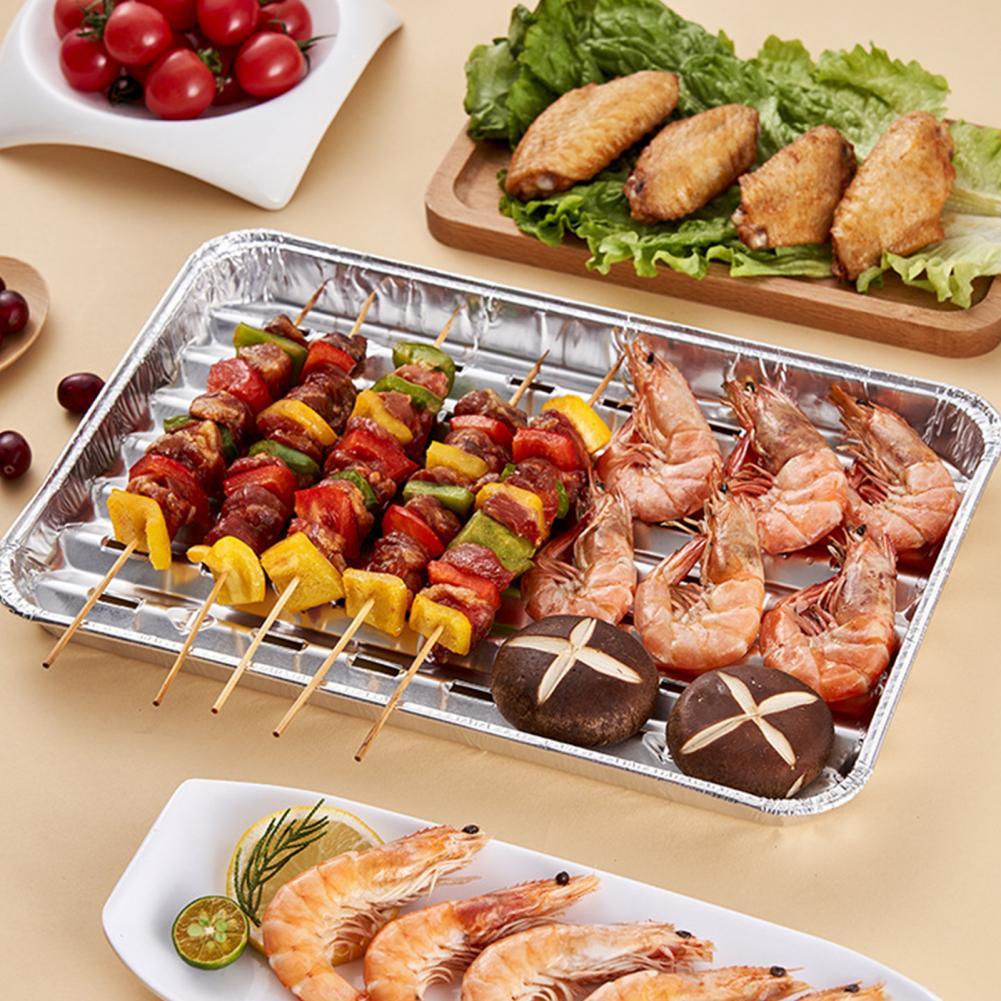 Aluminum Foil Heavy Duty - Bakplaten van aluminiumfolie Premium aluminiumfoliepannen met