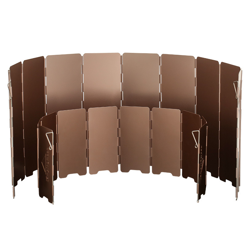 Camping Cooking Plate - 10-platen bronskleurig opvouwbaar outdoor camping gasfornuis