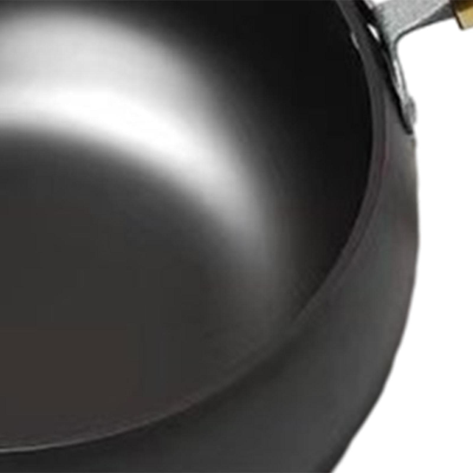 Camping Cooking Wok - Anti-aanbak wok kokend inductiekookplaat gas houten