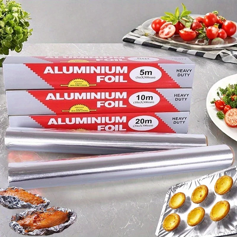Aluminum Foil Heavy Duty - Zwaar uitgevoerde aluminiumfolie, voorgesneden pop-up aluminiumfolieplaten