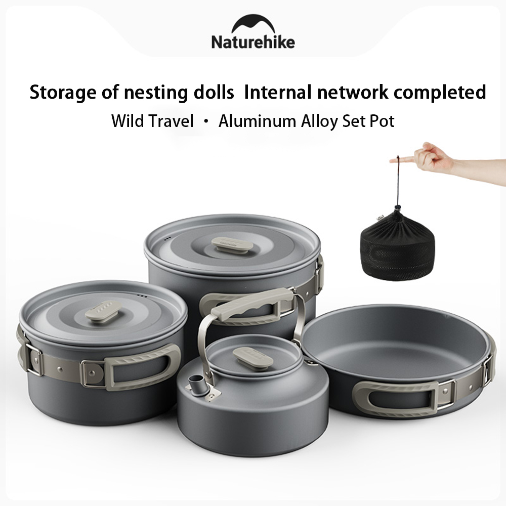 Camping Cooking Ware - Naturehike Outdoor Pot Set, Camping Kookuitrusting,