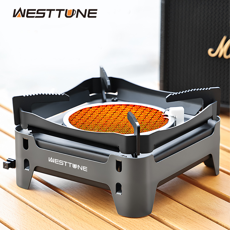 Camping Cooking Plate - WESTTUNE Outdoor Infrarood Verbranding Kachel Draagbare
