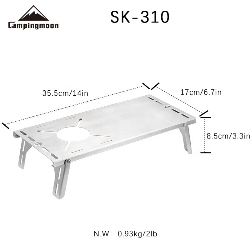 CAMPINGMOON SK-310 Multifuncti - Camping Cooking Table With Windshield recensie en prijs