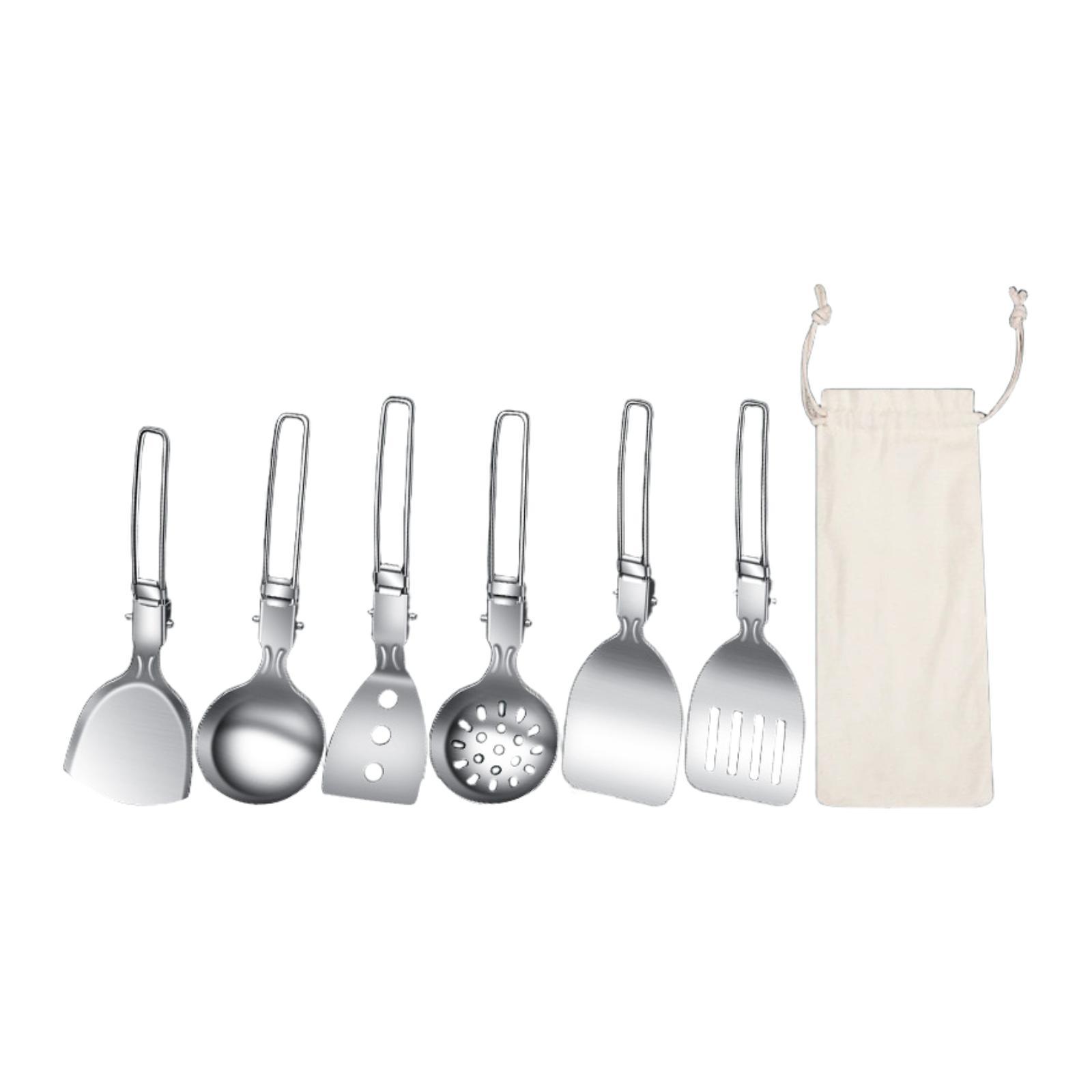 7-delige kamp kookgerei set ca - Camping Cooking Essentials Kit recensie en prijs