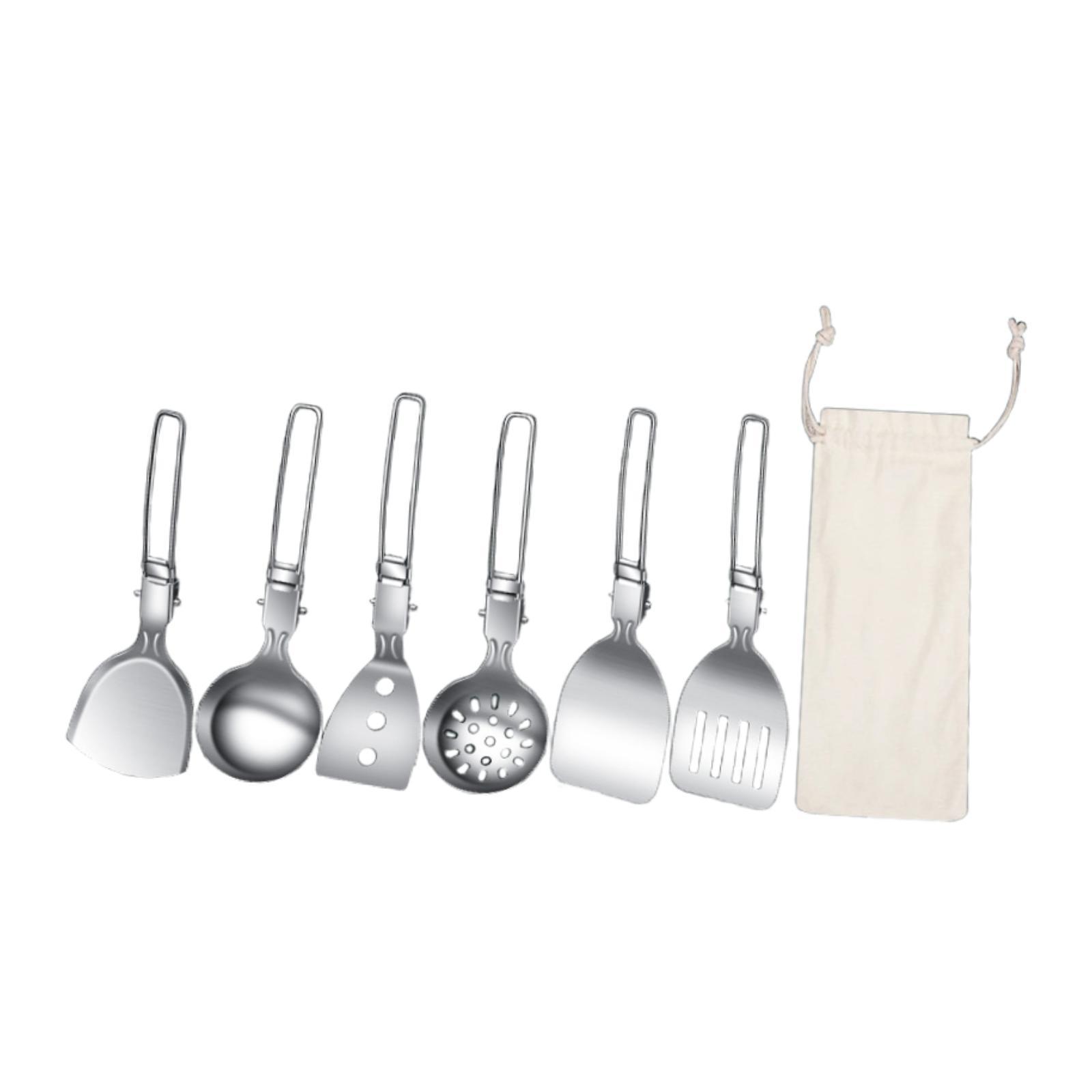 7-delige kamp kookgerei set ca - Camping Cooking Essentials Kit recensie en prijs