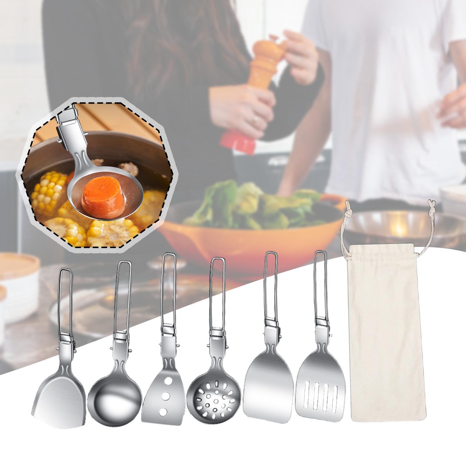 7-delige kamp kookgerei set ca - Camping Cooking Essentials Kit recensie en prijs
