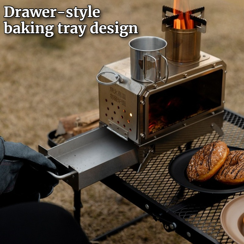 Roestvrijstalen vierkante hout - Camping Cooking Stove recensie en prijs