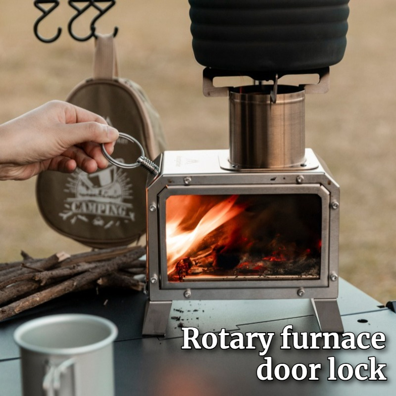 Roestvrijstalen vierkante hout - Camping Cooking Stove recensie en prijs