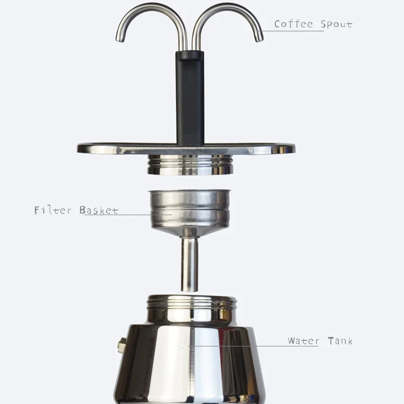 200Ml Mini Moka Pot Dubbele Bu - Pocket Coffee Maker recensie en prijs