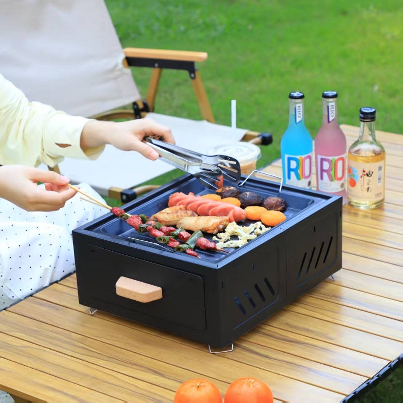 Draagbare houtskool BBQ grill  - Camping Cooking Stove recensie en prijs