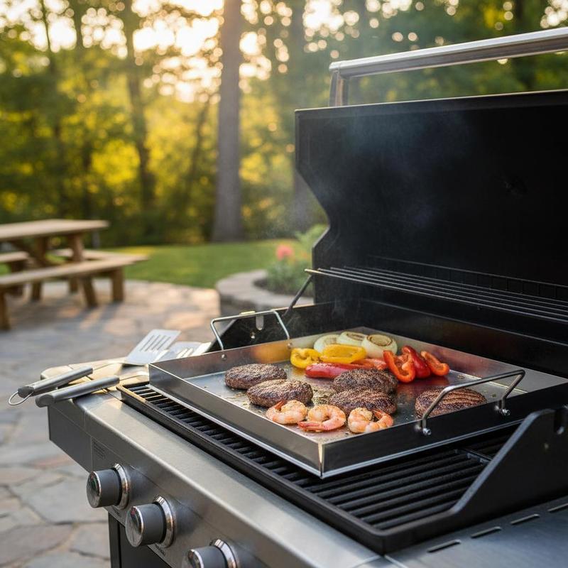 Universele platte bakplaat 18x - Camping Cooking Plate recensie en prijs