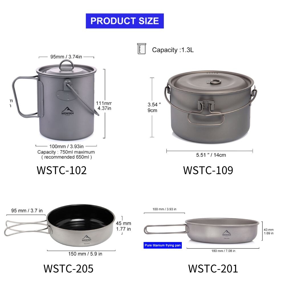 Widesea Camping Tafelgerei Tit - Camping Cooking Full Set recensie en prijs