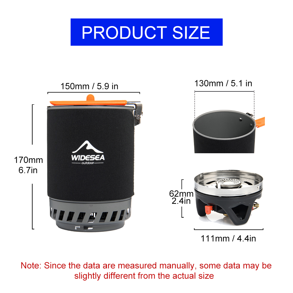 Widesea Camping Kooksysteem me - Camping Cooking Ware recensie en prijs