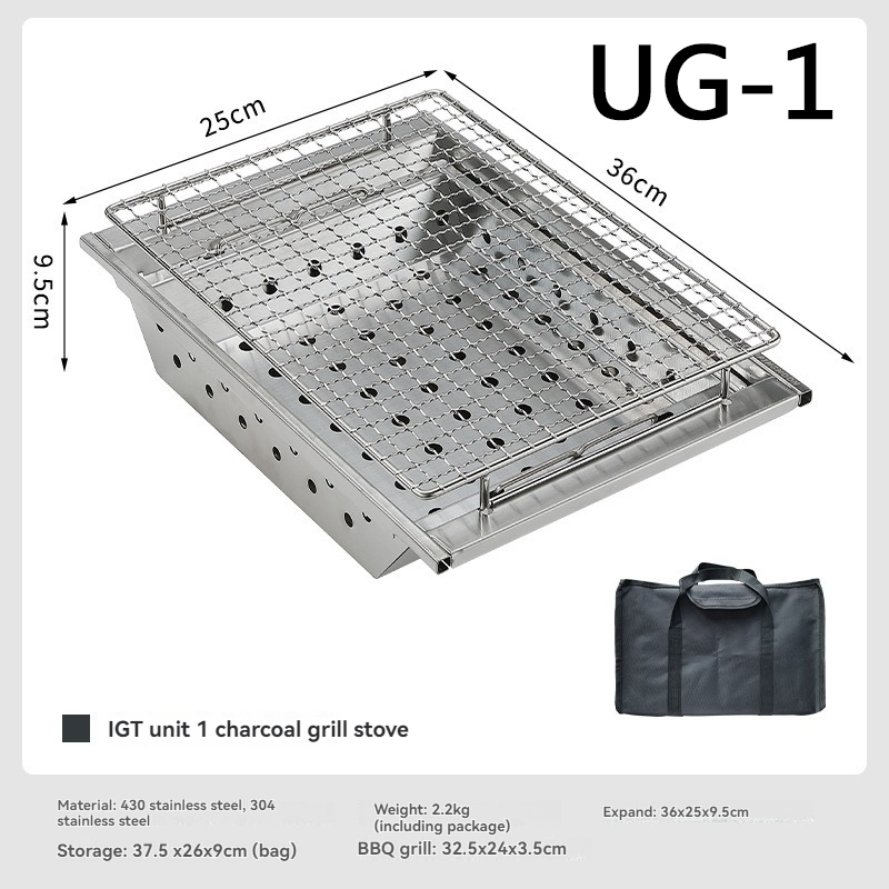 CAMPINGMOON UG-1 IGT Carbon Gr - Camping Cooking Table With Windshield recensie en prijs