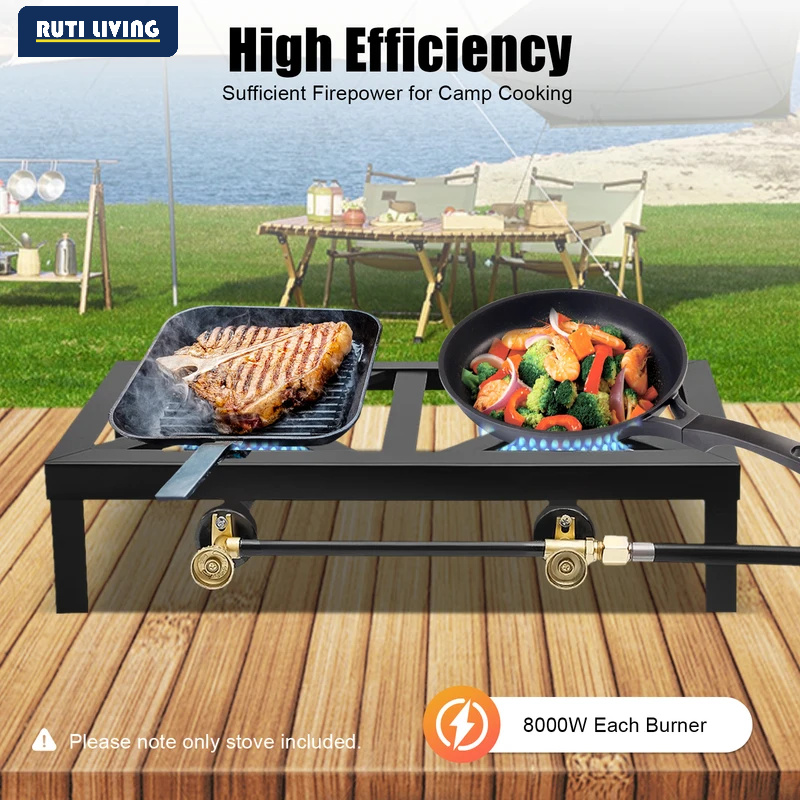 Draagbare 1/2-pits gasfornuis  - Camping Cooking Burner recensie en prijs