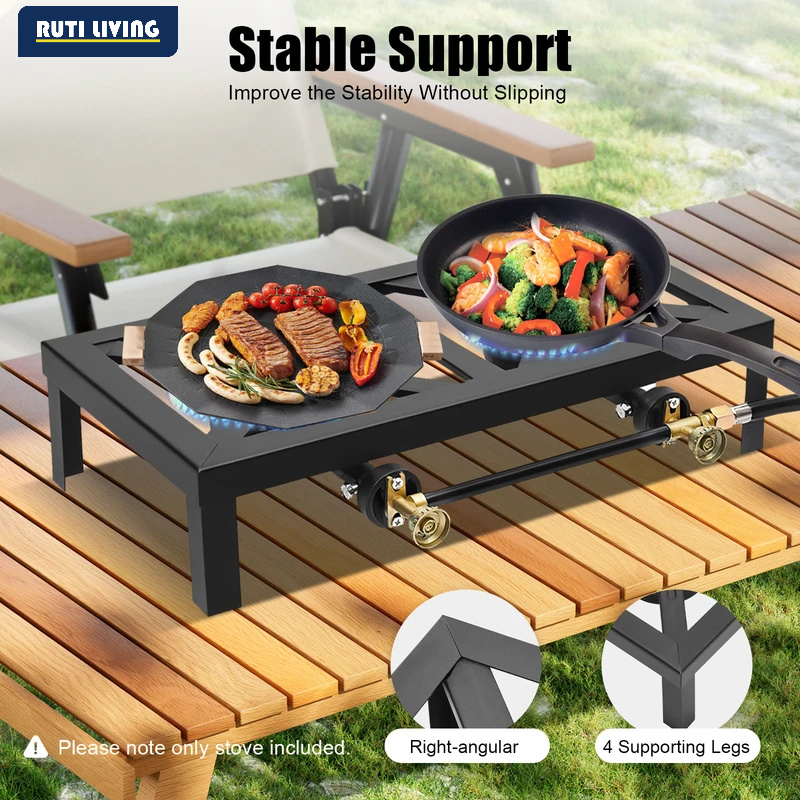 Draagbare 1/2-pits gasfornuis  - Camping Cooking Burner recensie en prijs