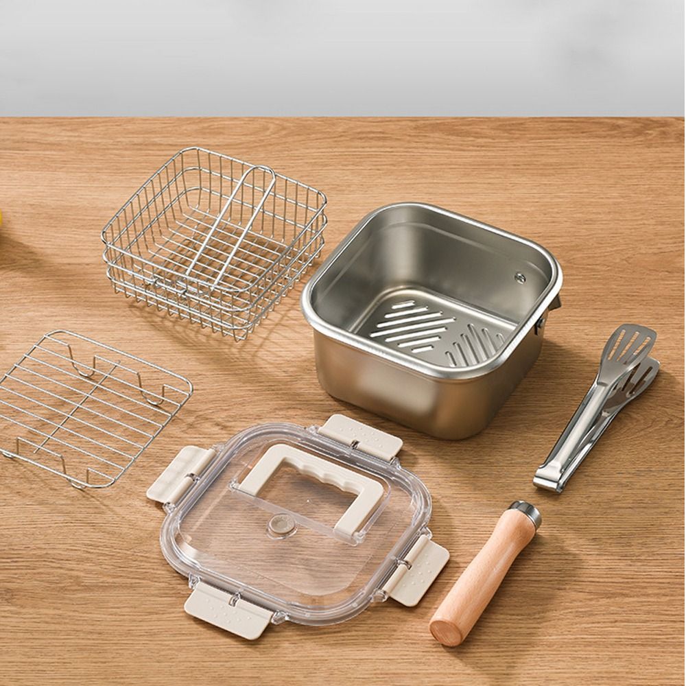 Draagbare roestvrijstalen koek - Camping Cooking Wok recensie en prijs