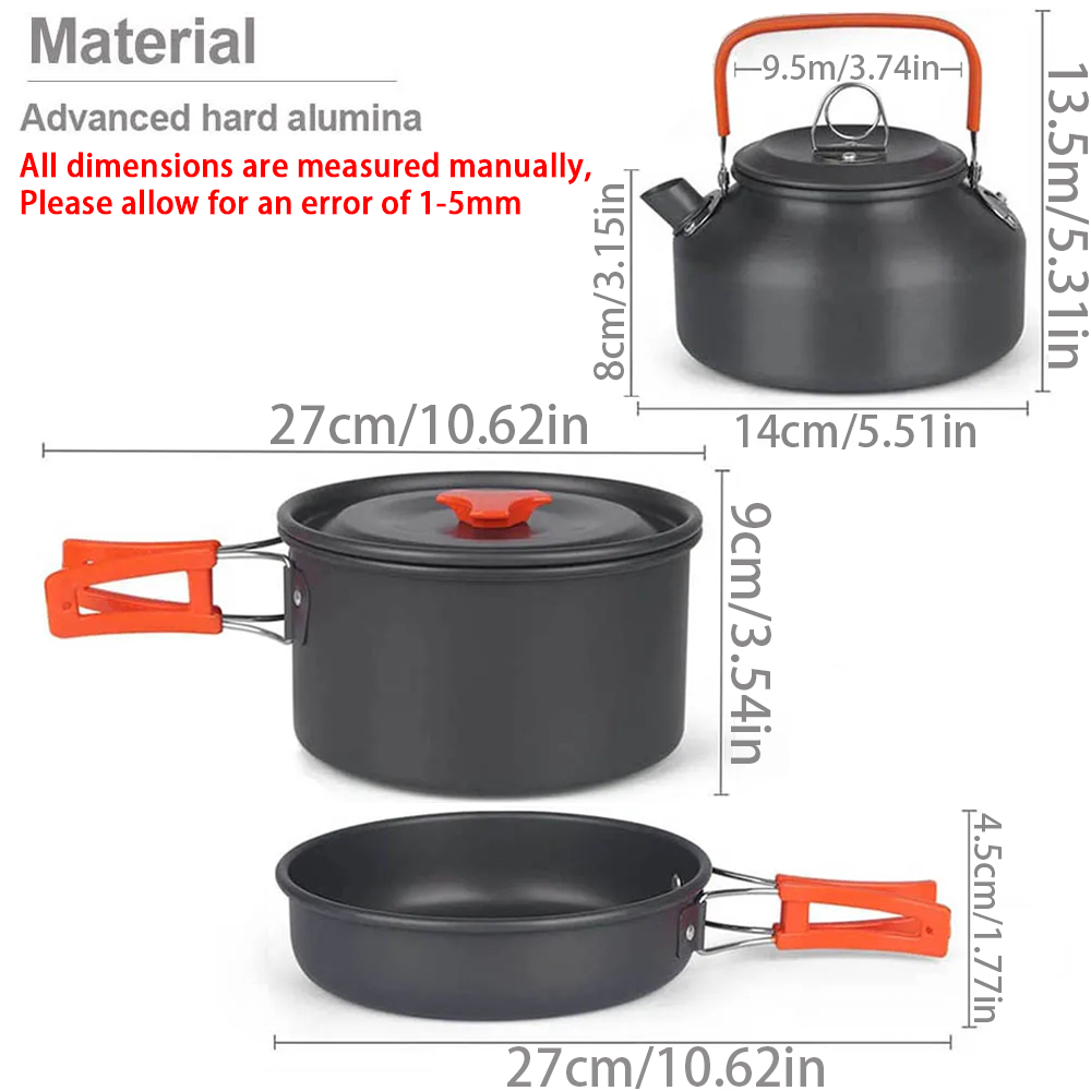 1 stks/1 set Camping Kookgerei - Camping Cooking Full Set recensie en prijs