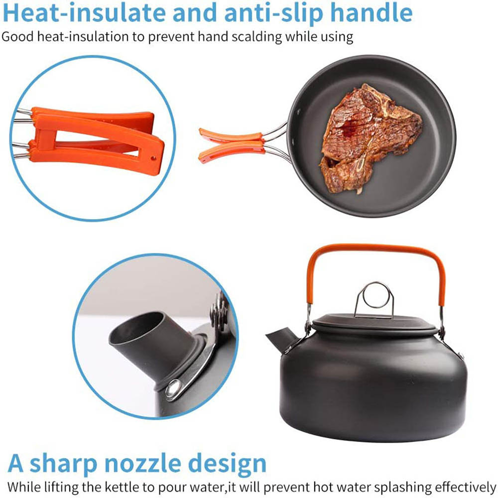 1 stks/1 set Camping Kookgerei - Camping Cooking Full Set recensie en prijs