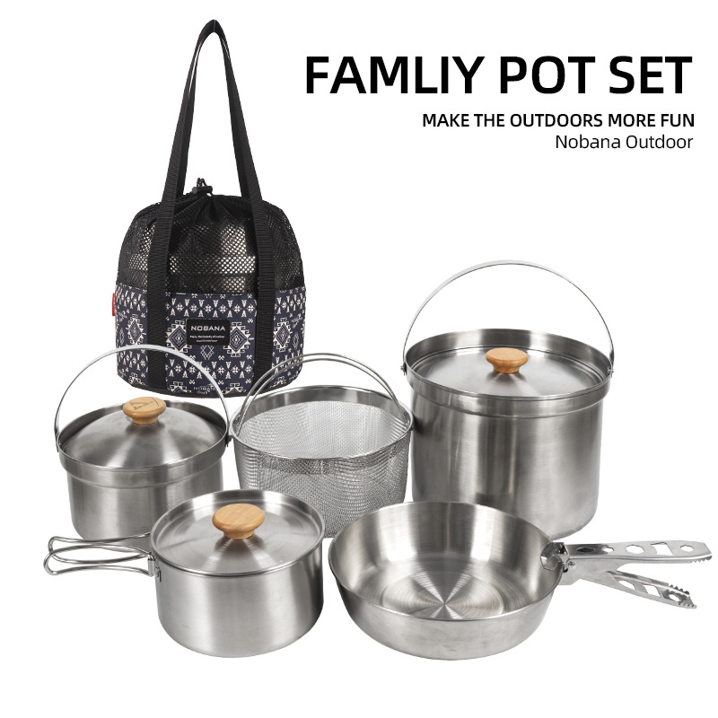 NOBANA Nieuwste Outdoor Rvs Po - Camping Cooking Wok recensie en prijs