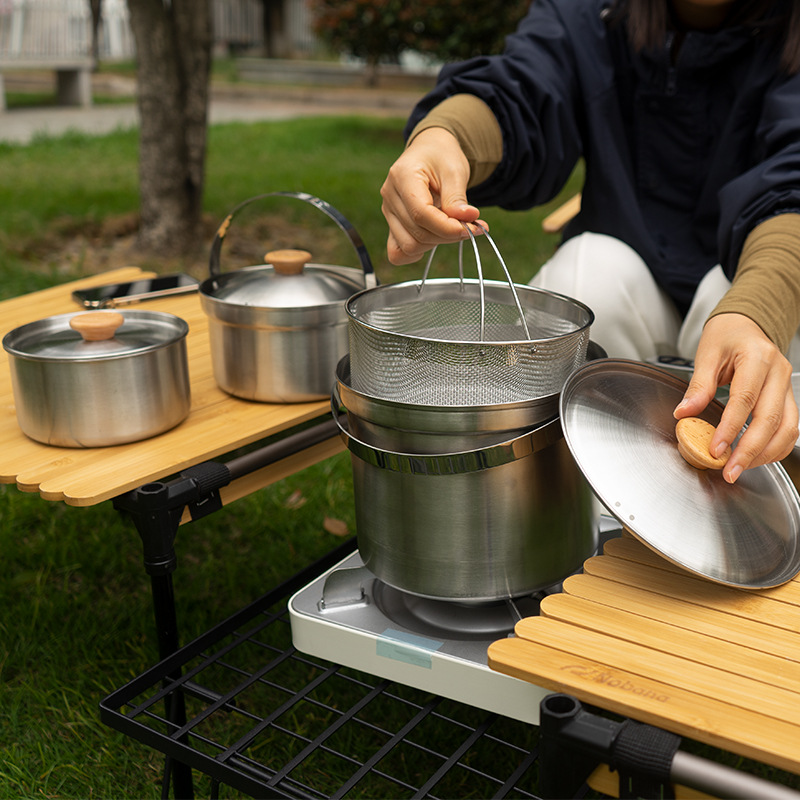 NOBANA Nieuwste Outdoor Rvs Po - Camping Cooking Wok recensie en prijs