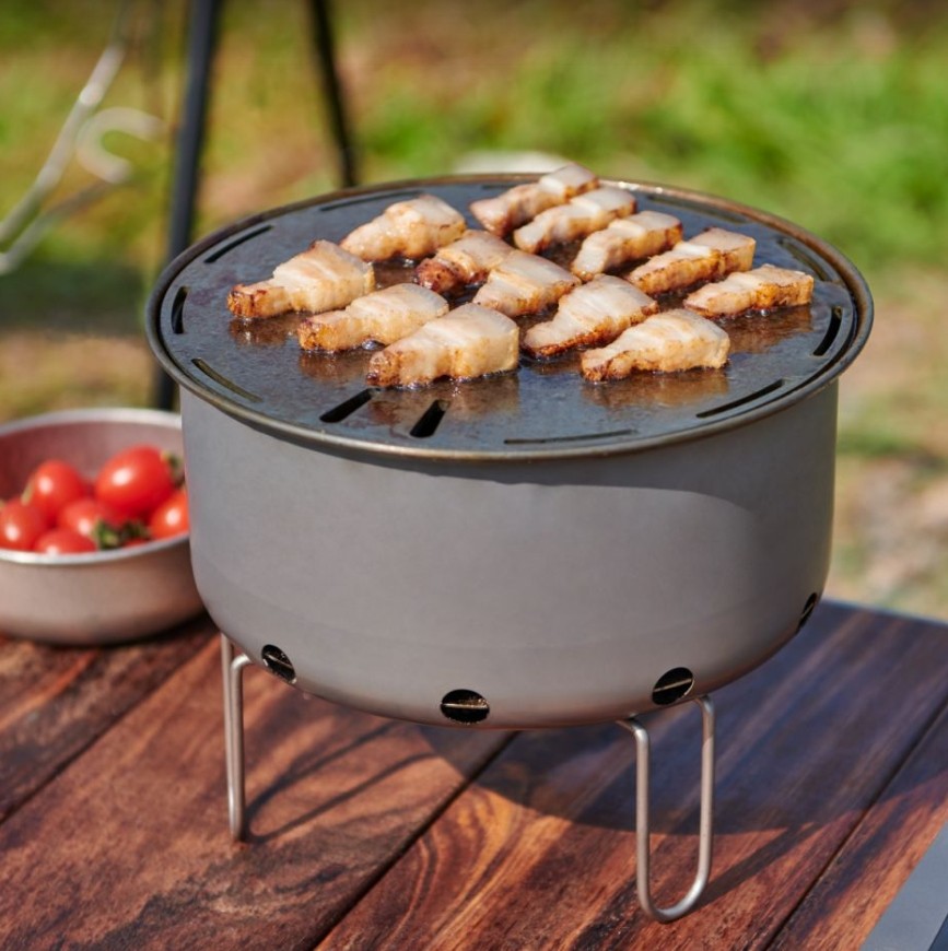 Outdoor Titanium Draagbare Fla - Camping Cooking Table With Windshield recensie en prijs