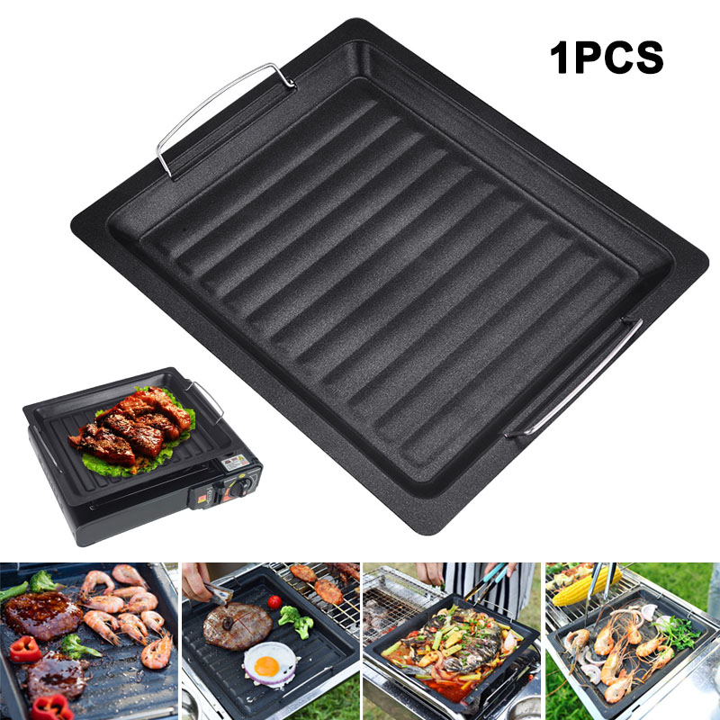 Buiten dikke vierkante grillpa - Camping Cooking Ware recensie en prijs
