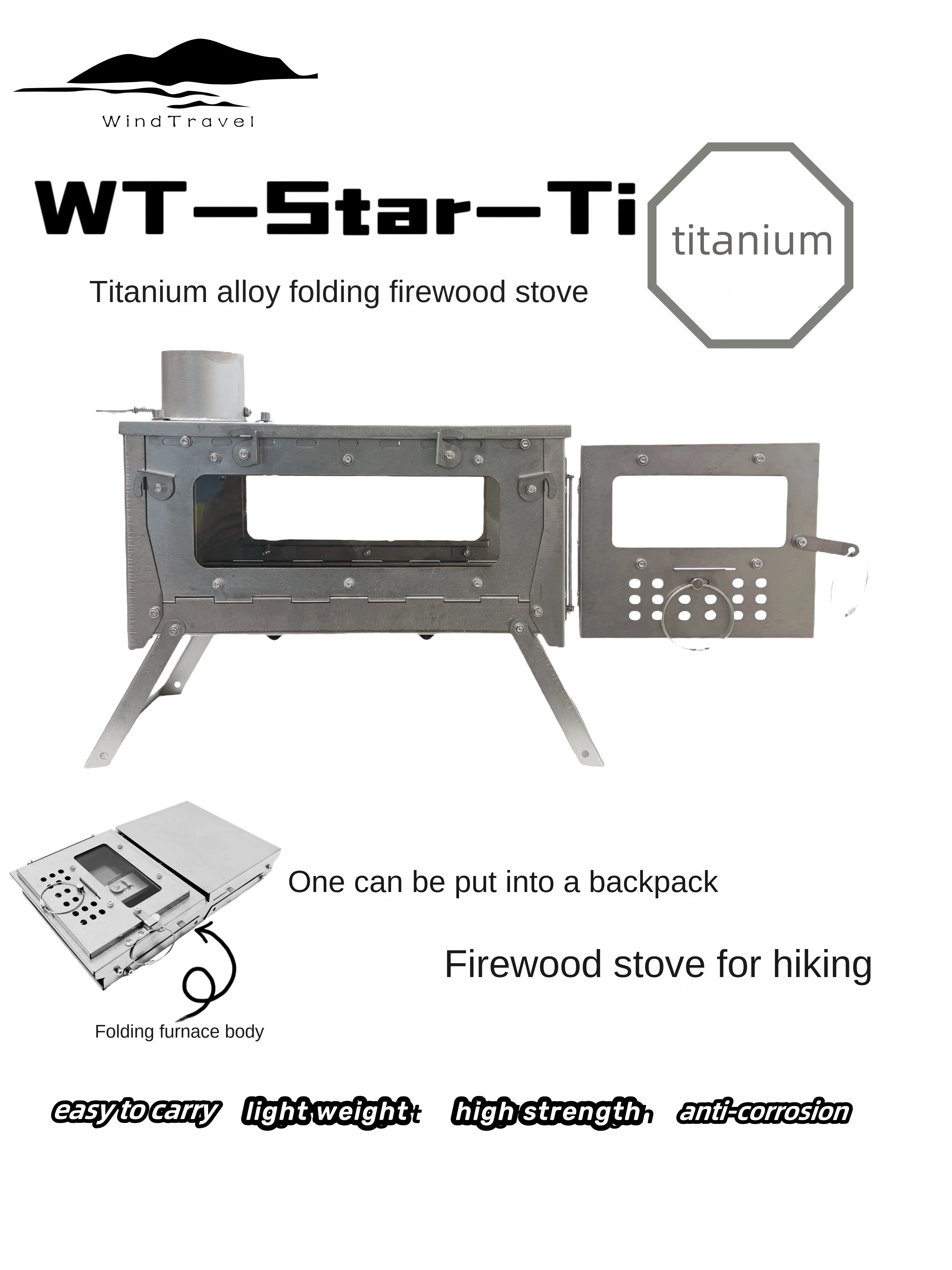 WT Star Ti Titaniumlegering Op - Camping Cooking Hob recensie en prijs
