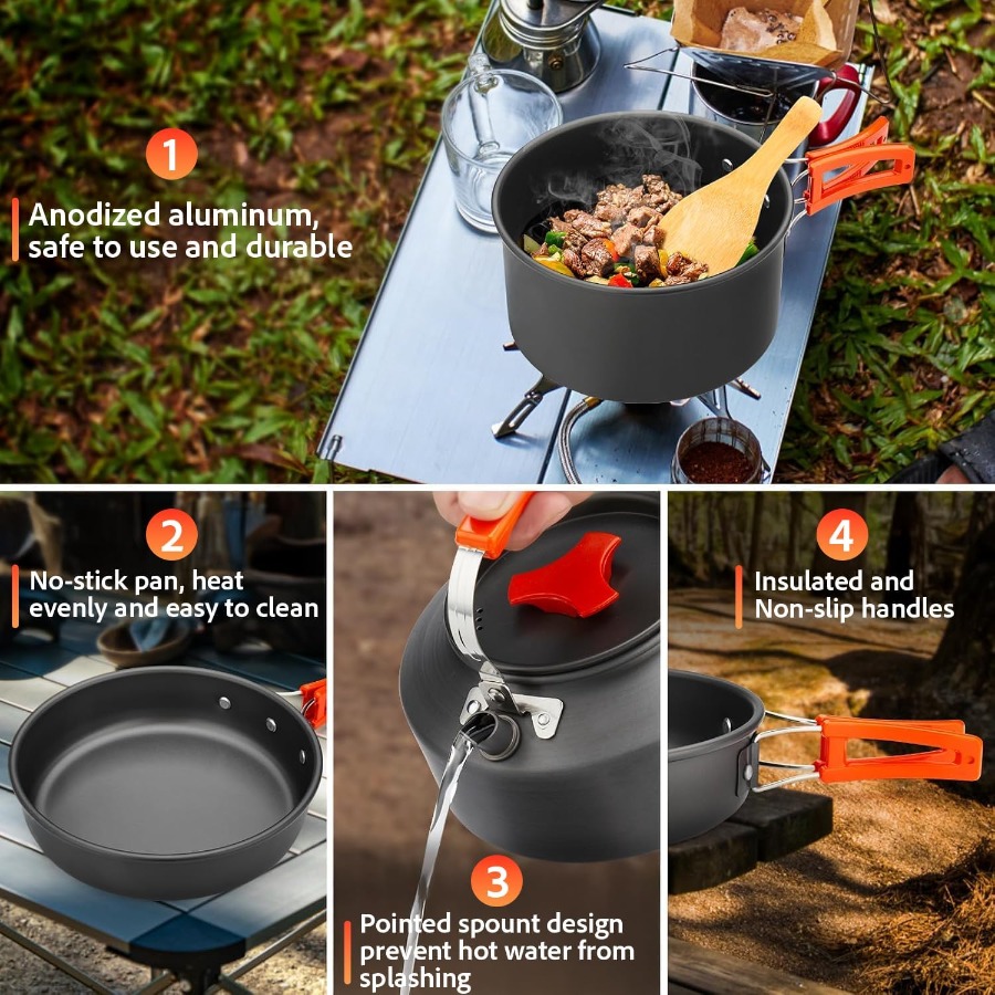 Campingkookgerei: 35oz antiaan - Camping Cooking Backpack recensie en prijs