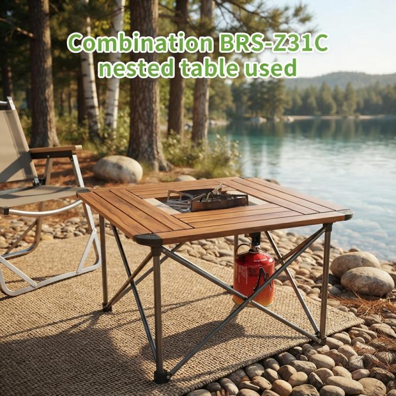 Draagbare 3-pits 7000W Camping - Camping Cooking Table With Windshield recensie en prijs