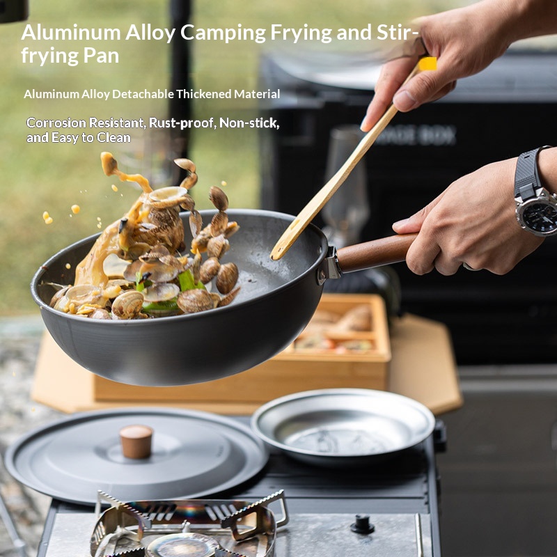 Wok van aluminiumlegering voor - Camping Cooking Wok recensie en prijs