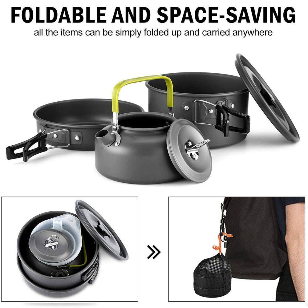Outdoor kookgereiset voor kamp - Camping Cooking Ware recensie en prijs