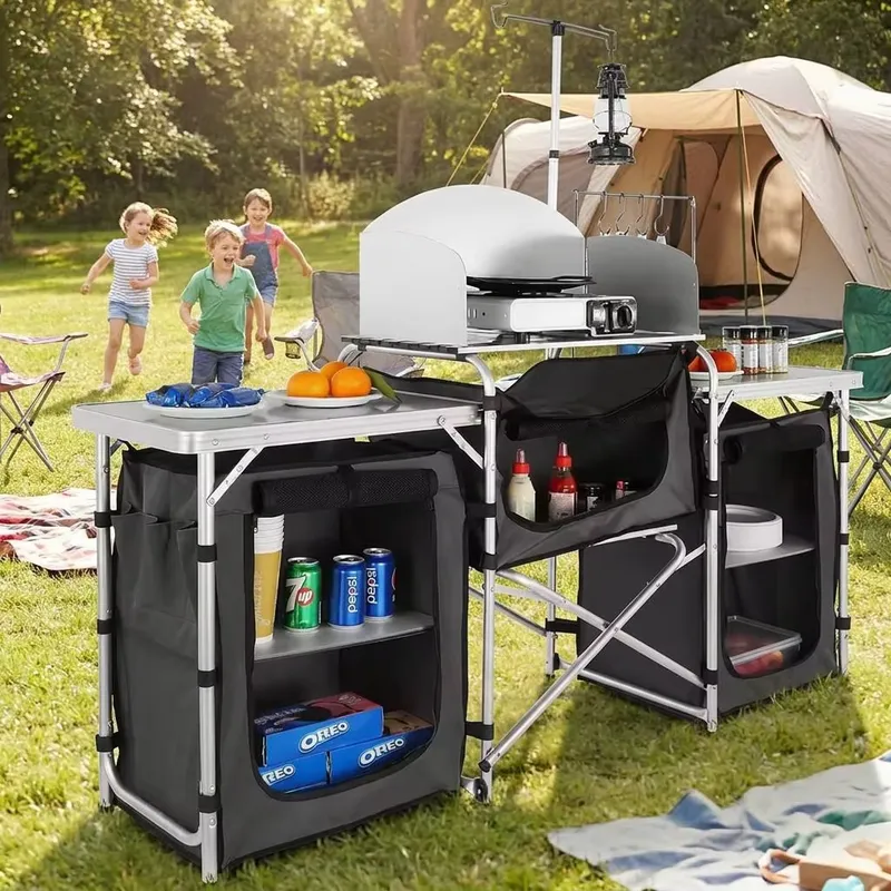 Groothandel Grote Aluminium Bu - Camping Cooking Table With Windshield recensie en prijs