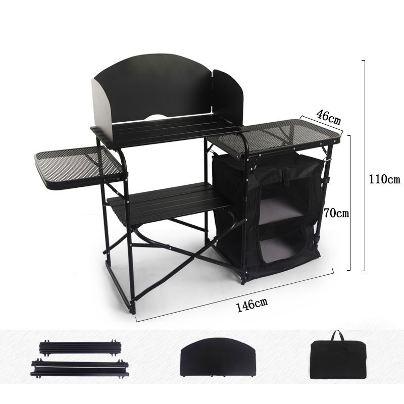 Fabrieksgroothandel draagbare  - Camping Cooking Table With Windshield recensie en prijs