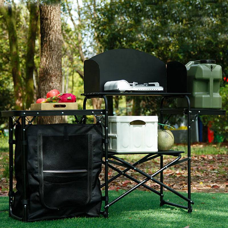 Fabrieksgroothandel draagbare  - Camping Cooking Table With Windshield recensie en prijs